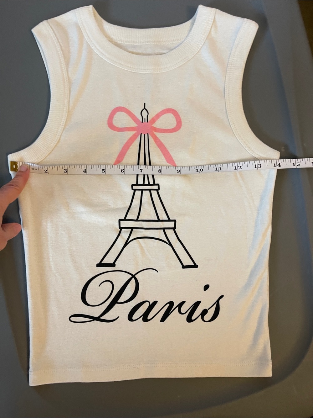 Threads on 9th Paris Eiffel Tank Top XS Juniors NWOT - Picture 5 of 7